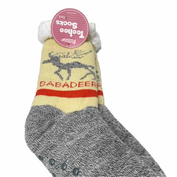 Women’s Cozy Slipper Socks Babadeer Grip Sock Slipper Style 1 Pair Of Socks New - Picture 3 of 5